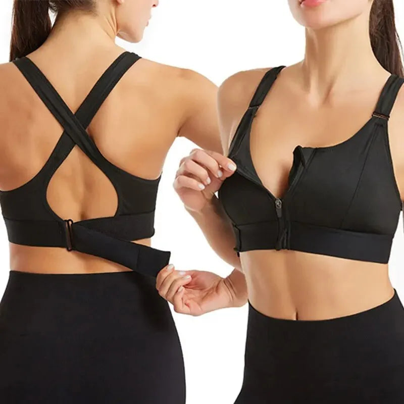 Ultimate Sports Front Zip Open Bra ( Pack Of 3 )