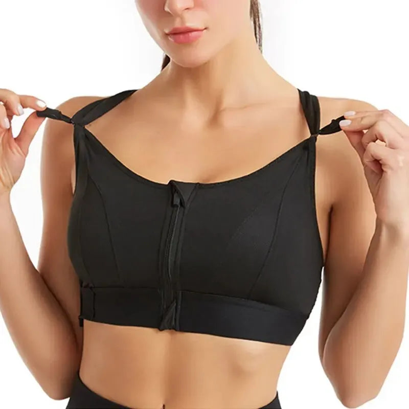 Ultimate Sports Front Zip Open Bra ( Pack Of 3 )