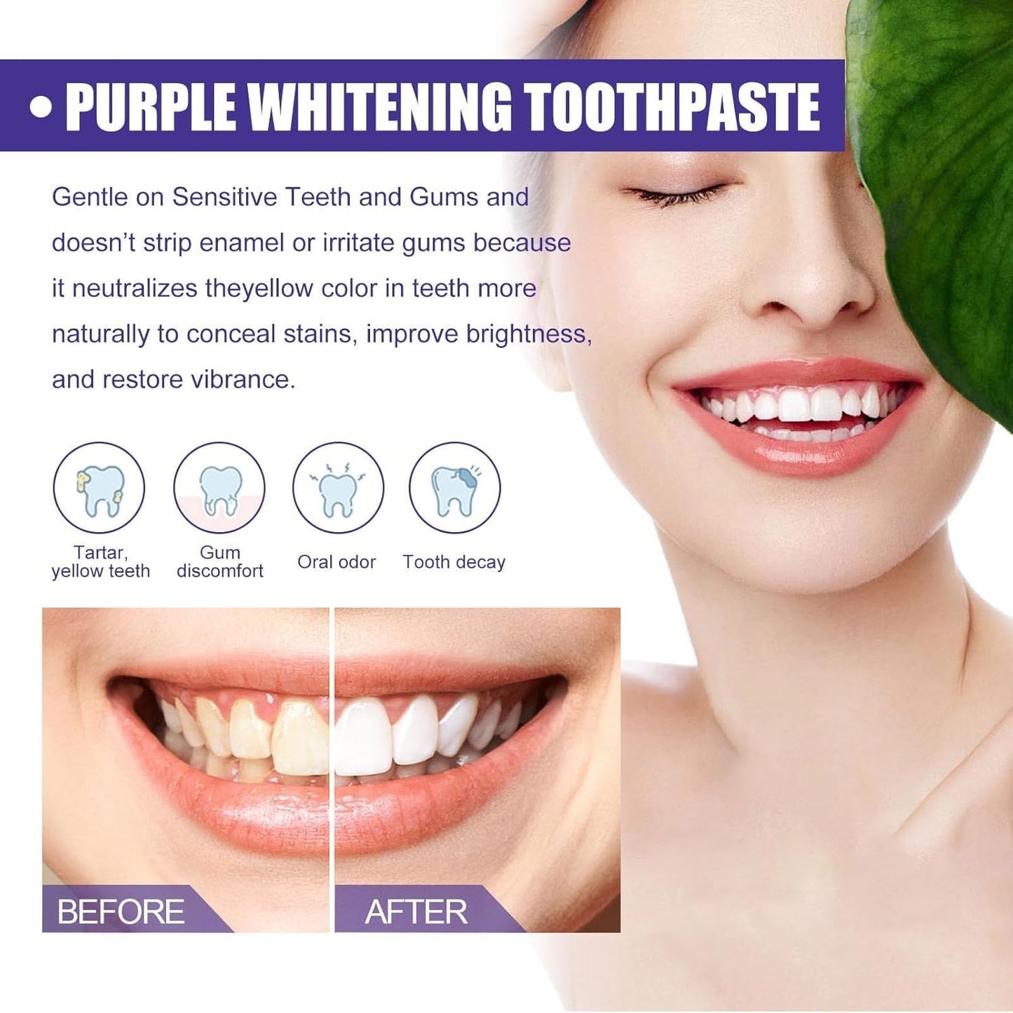 Purple Corrector Whitening Toothpaste