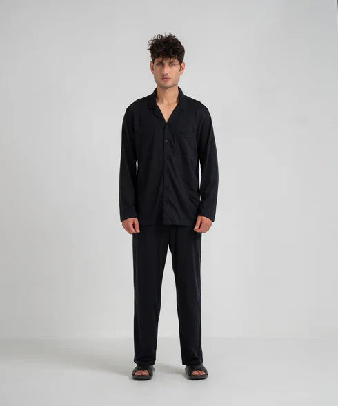 Men's Button Down Pyjama Set